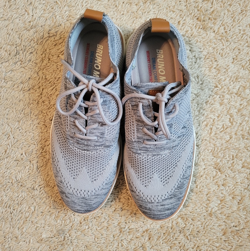 Bruno Marc Dream Comfort Men's Gray Mesh Shoes Size 7.5